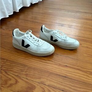 Veja White and Black Sneakers